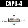 Pneumatic One-way Non Return Check Valve Original Replacement Straight Control CVPU AKH Non Return Plastic Check Car Pressure Regulators 5