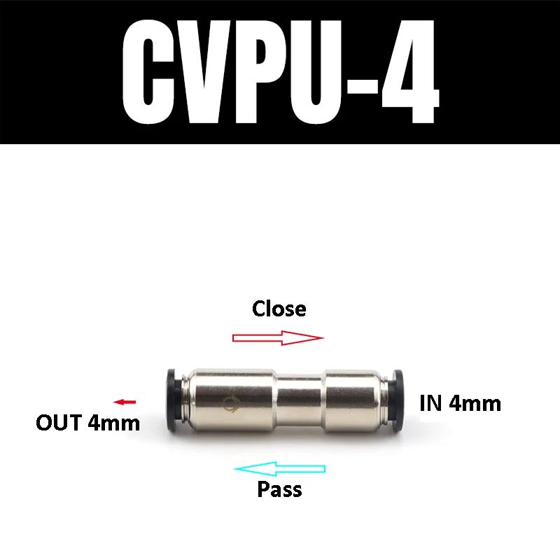 Pneumatic One-way Non Return Check Valve Original Replacement Straight Control CVPU AKH Non Return Plastic Check Car Pressure Regulators 5