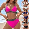 Szexi bikinik, fürdőruhák, női fürdőruha, push up női strandruha, brazil magas derekú bikiniszett, medencefürdőző