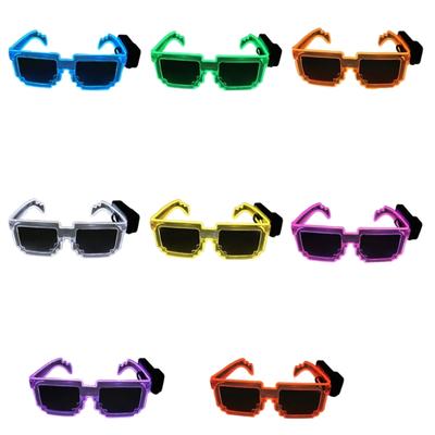 Leuchtende Sonnenbrille für Nachtveranstaltung Reflektierende Gläser Leuchtende Brille für Musikfestival Versammlung Dekoration