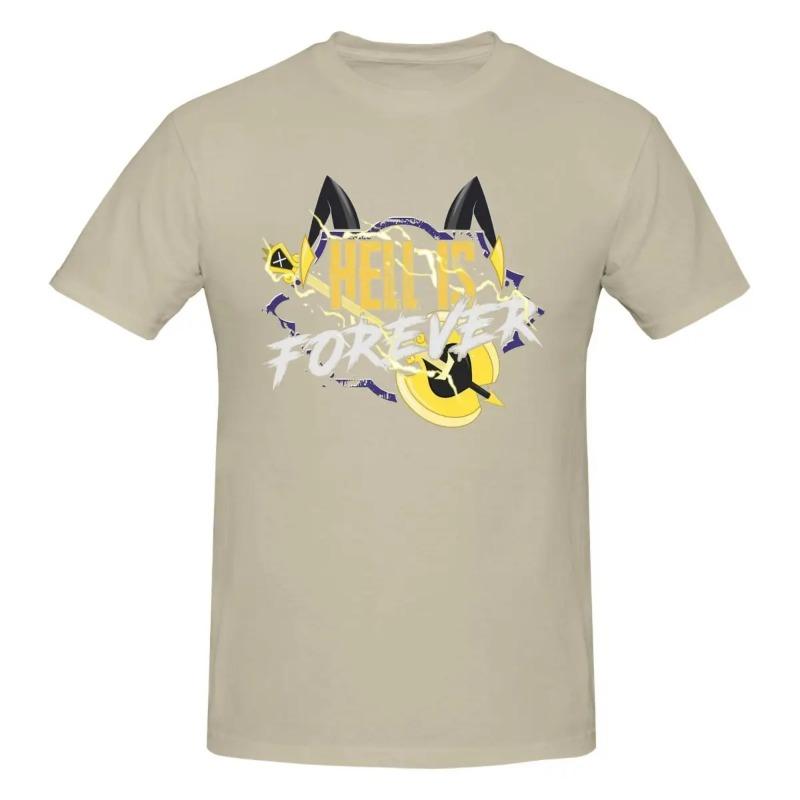 Hazbins Hotels Adam Hölle Ist Für Immer Herren T-Shirts Neuheit T-Shirt Kurzarm T-Shirt Reine Baumwolle Übergröße Kleidung Shirt