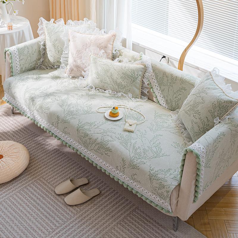 French Sofa Cushion Chenille Four Seasons Universal Fashion Modern Sofa Cushion Non-Slip Backrest Cover Cloth