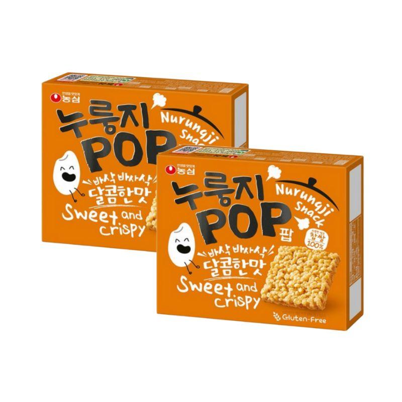 Nongshim Nurungji Pop Ryžová pochúťka 142 g × 2 balenia (Originál / Pikantné) Original 142g × 2 Packs beige
