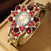 Fashion Quartz Watch For Women With Diamond Inlay And Alloy Bracelet