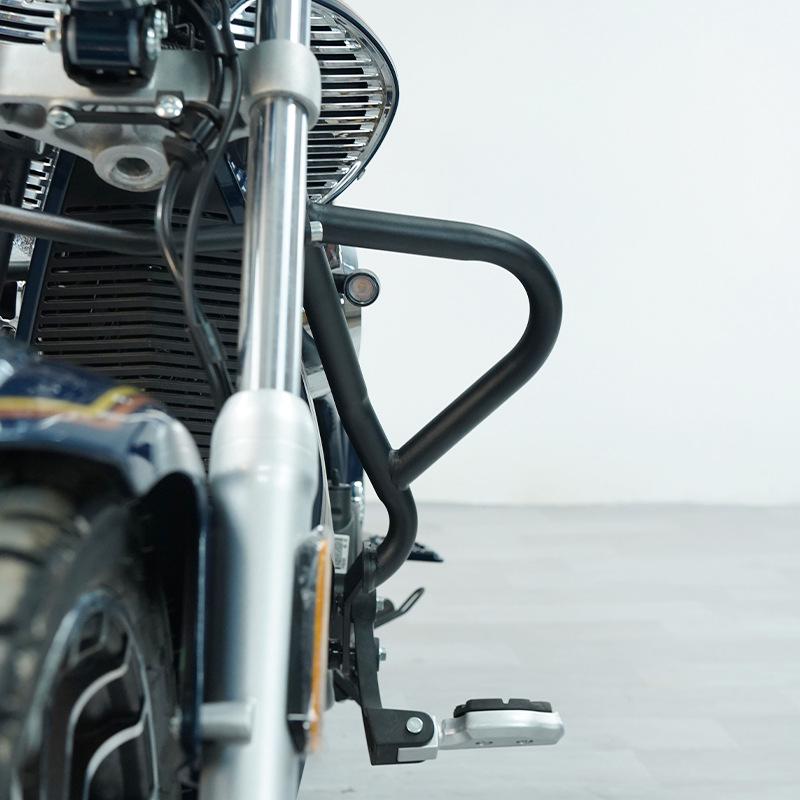 Zongshen Yomi YOMI Crash Bar Bumper, Retro Leather Side Bag, and Folding Backrest for ZS125-5A Motorcycle Accessories