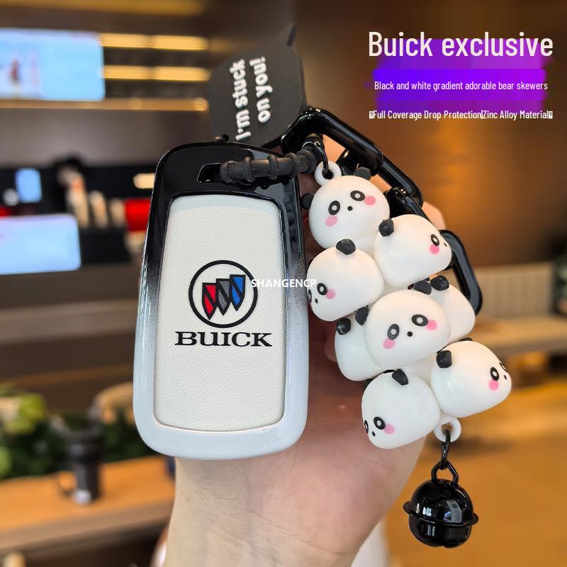 Light Blue Key Cover for Buick Models: Excelle, Encore, GL8, Verano, GL6, Regal, LaCrosse - Designed for Women