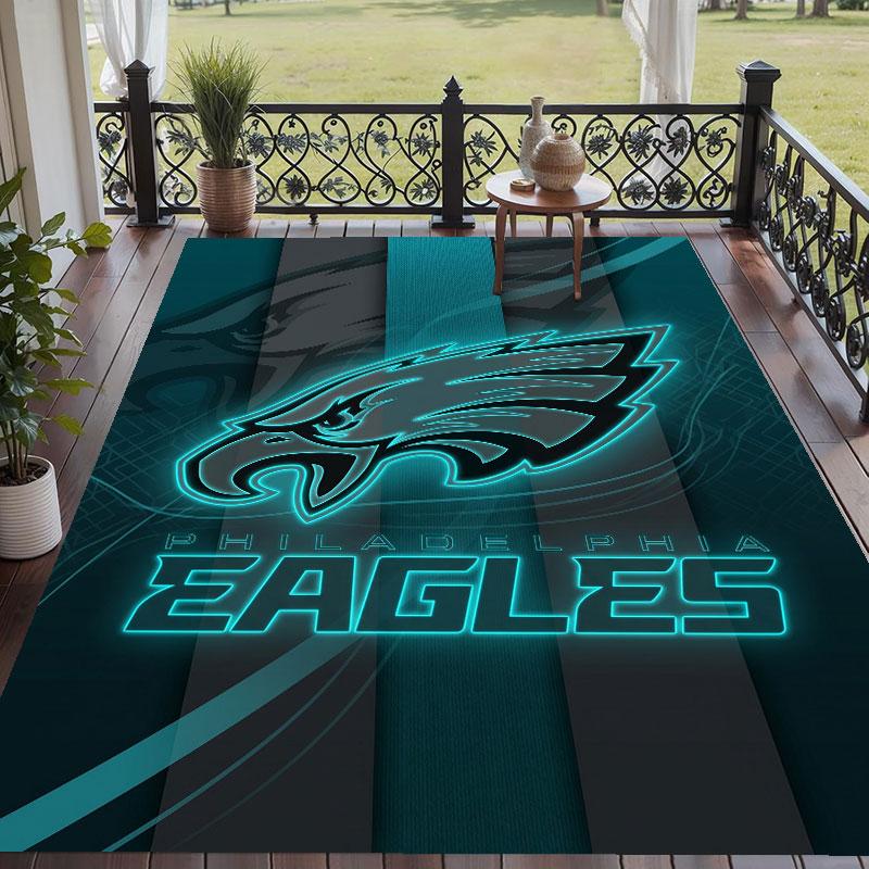 Soft Floor Carpet Philadelphia Eagles Pattern Area Rug Decorative Mat For Home Room Decoration