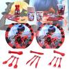 Vibrant Ladybug Girl Themed Party Set For Birthdays Disposable Plates And Cups