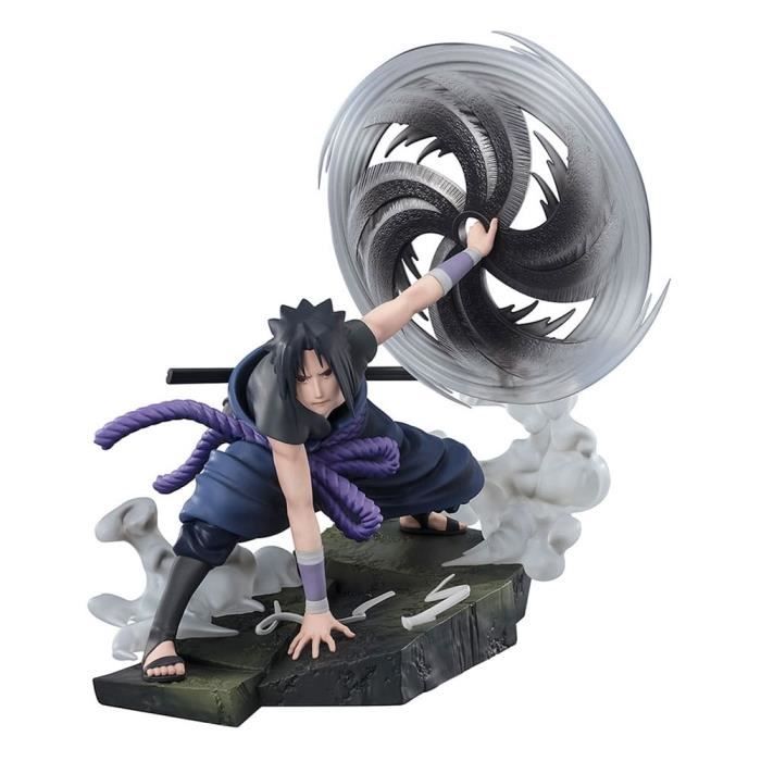 Statuette - BANDAI TAMASHII NATIONS - SASUKE UCHIHA - PVC - 20 Cm - Noir