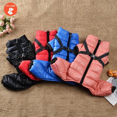 Winter Dog Coats Pet Dog Coat with Harness Fleece Dog Jacket Waterproof Puppy Costume Cold Weather Thick Dog Clothes for Small Medium Dogs