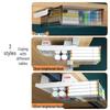 Large Under-Desk Invisible Storage Drawer Organizer for Office Desktops