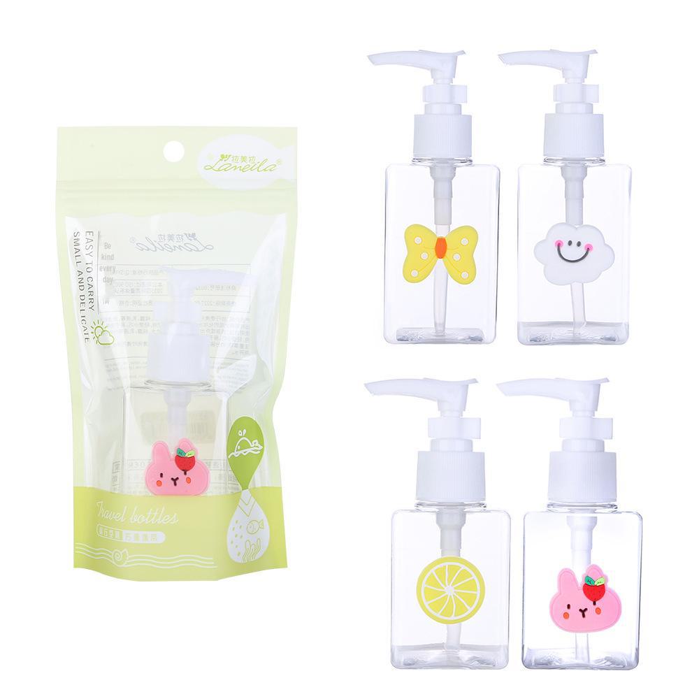 Lateinamerikanische Cartoon PETG Reiseflasche 80/100ML für Wasser und Creme