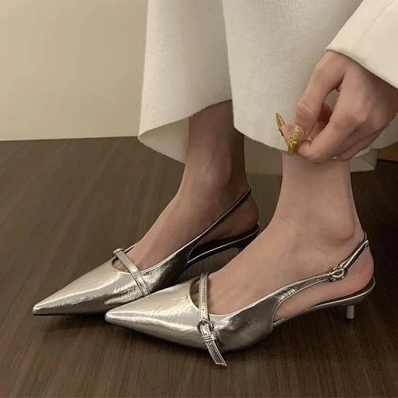 Fashion Pointed Toe Women Sandals Sexy Fashion Shoes Summer Elegant Woman Slippers 2025 Luxury Party Slingback Slides Mujer Zapatillas