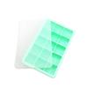Ice Film with Silicone Large Capacity 15 Food Grade Ice Mold Ice Box Square with Cover Silicone Ice Box