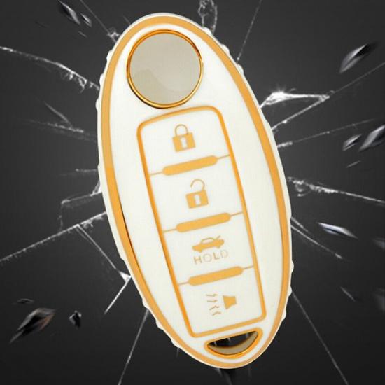 TPU Car Remote Key Case Cover Fob Shell Holder For Nissan Altima Maxima Infiniti