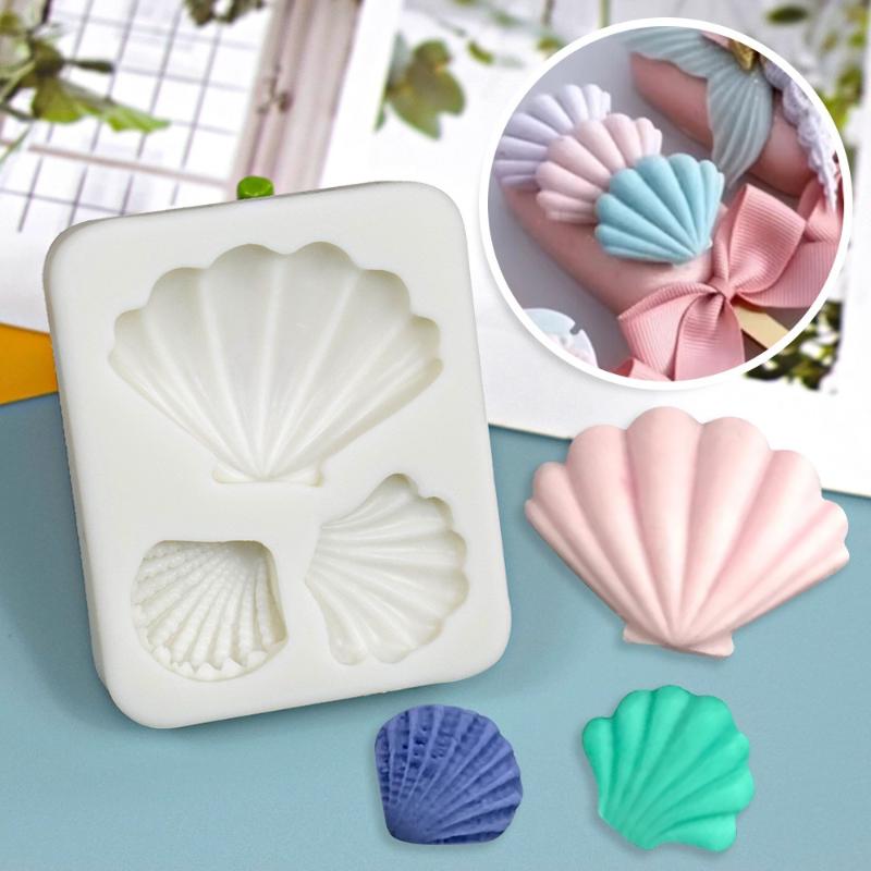 Silikonowa Forma Perłowa Muszla Forma do Pieczenia Cupcake Sugarcraft Narzędzia do Dekorowania Ciast Fondant