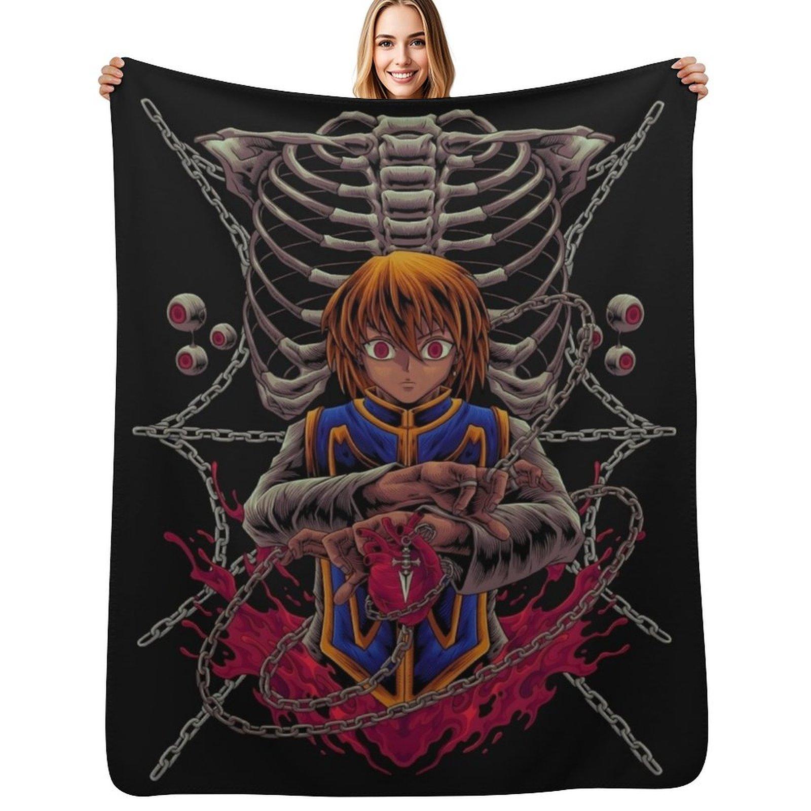 Eyes of vengeance Throw Blanket No Pilling Soft Warm Blanket for Bed Size: 75*100cm, Weight: 230 GSM
