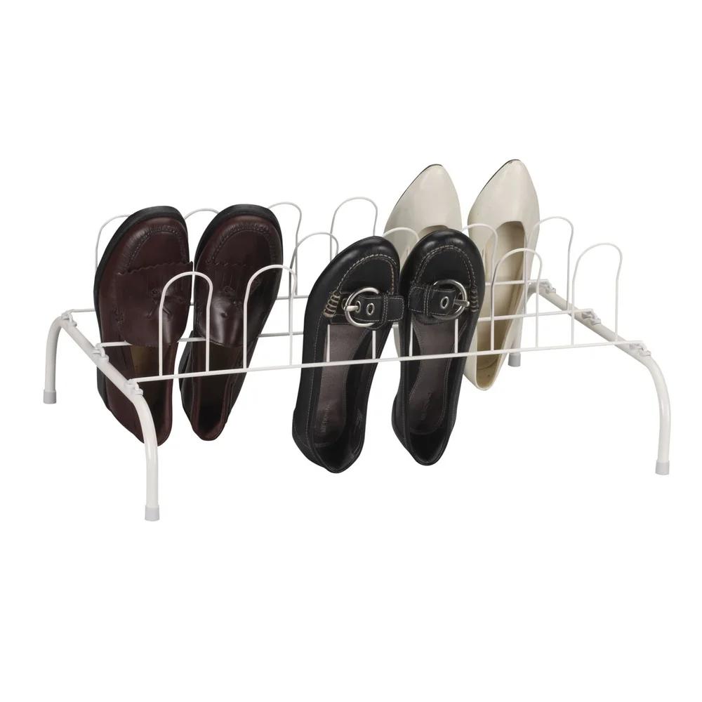 9 Pair Metal Wire Shoe Rack Vertical Storage Organizer Free-Standing Shoe Holder Indoor Closet Space Saver Durable 100 Steel