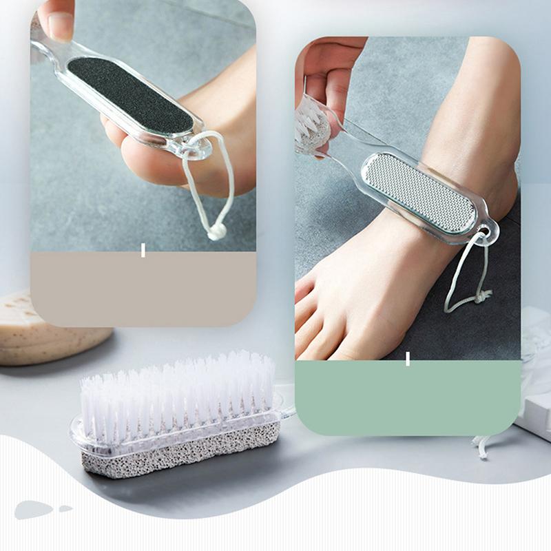 Foot Pumice Stone Dead Skin Remover Brush Pedicure Grinding Tool Multifunction