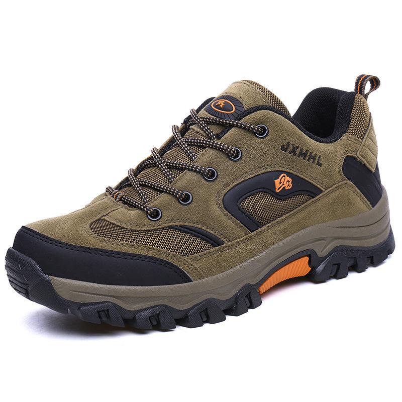 Autumn and Winter Men's Low-top Non-slip Outdoor Hiking Shoes Large Size Casual Walking Shoes Breathable Travel Shoes Hiking Shoes