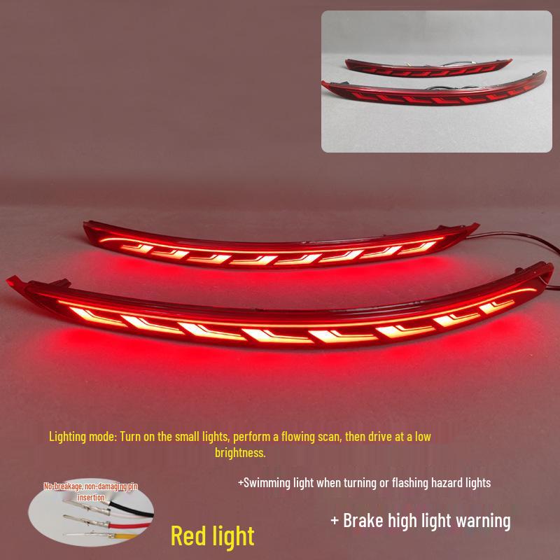 BYD Qin Plus LED Rear Bumper Brake Lights - Compatible with 25 Models, Custom Fit.