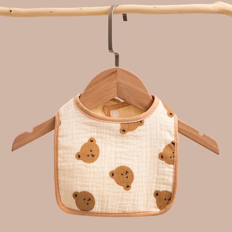 6 Layer Pure Cotton Gauze U Shaped Baby Bib Ultra Absorbent And Anti Dirty Saliva Towel For Infants