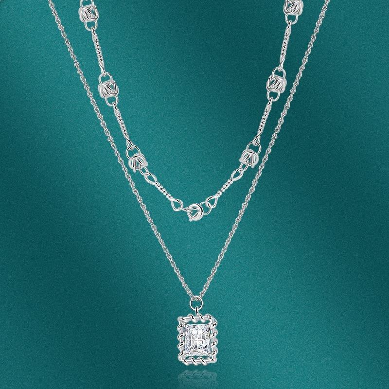 SACE GEMS Classic Luxury Zircon Women Pendant Necklace Jewelry Wedding Promise Party Gift