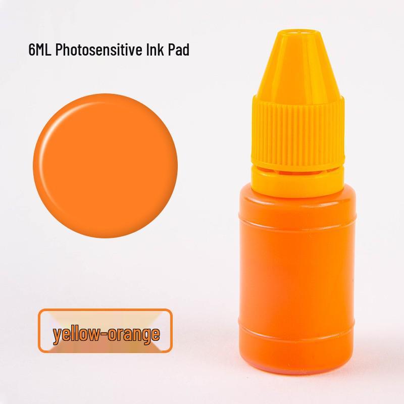 10ML Multi-Color Photosensitive Ink Pad with Colored Cap - Highly Rated Stamp Ink Consumable