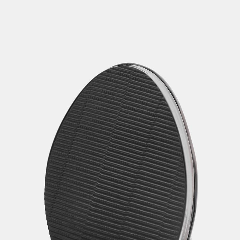 Dámské boty na vysokém podpatku podzimní a zimní klasické voděodolné platformové silný podpatek plus kozačky nad koleno