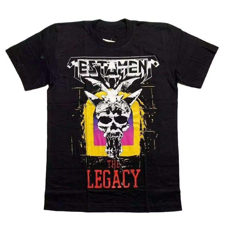 TESTAMENT Legacy Thrash Metal Thai Band Cotton Print 2025 Summer New Short-sleeved T-shirt for Men and Women