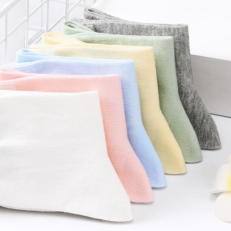 LANSWE Women's Pure Cotton Mid-Calf Socks