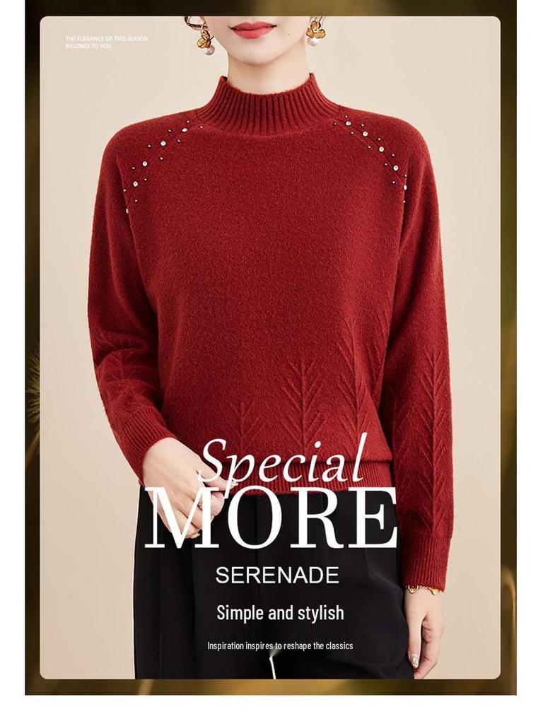2025 New Stylish Winter Knit Sweater for Middle-aged & Elderly Women