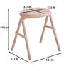 Nordic Plastic Stools Thickened Dining Stackable Stool Hallway Ottoman Footrest Folding Stool Bathroom Stool Shower