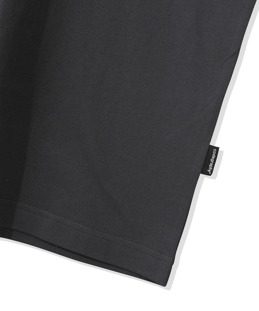 CGP Cgp Arch Logo Extra Oversized Short Sleeve T-Shirt - Charcoal