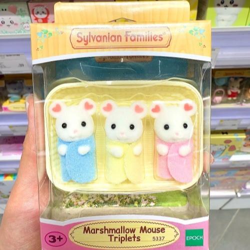 In Stock Sylvanian Families Triplet Series Anime Mini Baby Persian Cat Action Figure Doll Accompanying Parent-Child Toy Kid Gift