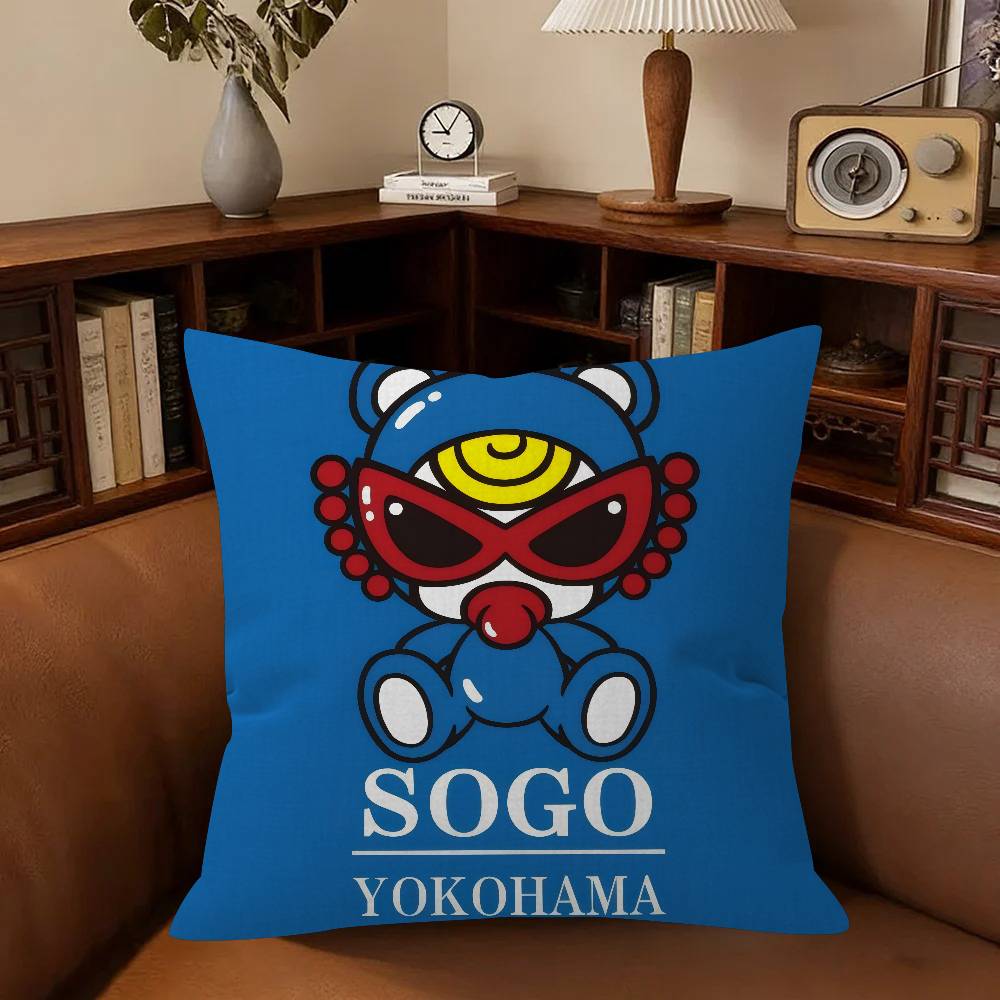 Japan Anime Pillow Cover Design Cushion Cover Decor Holiday Decorati Fashion Hysteric Mini Logo