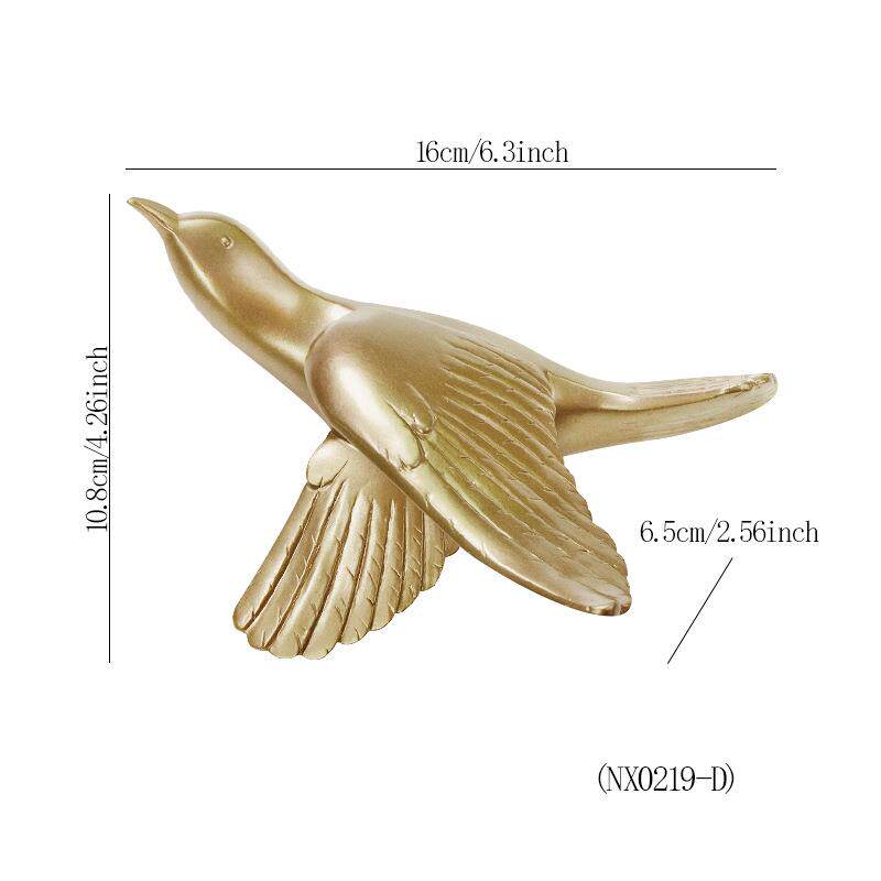 Europäischer dreidimensionaler Vogel-Wandschmuck Schwalbe Wandbehang Abstrakte Tierornamente Heimwanddekoration