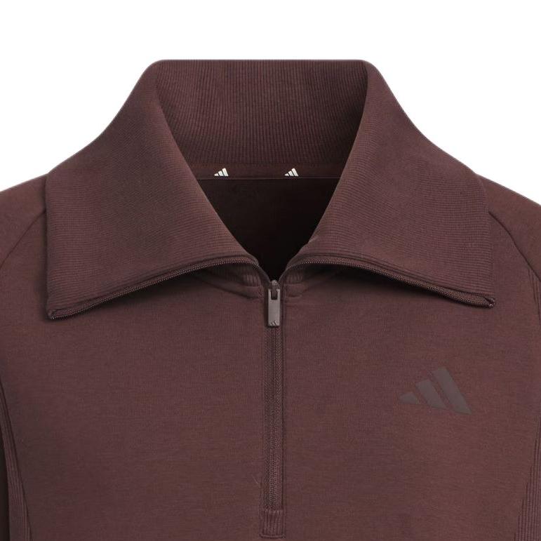 adidas Soft Lux Loose Fit Sports Pullover Solid Color Long Sleeve Sweatshirt Women Sweatshirt KF2546