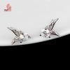 2017 Angel Wings Fashion Mini Stud Earrings - Small Ear Accessories