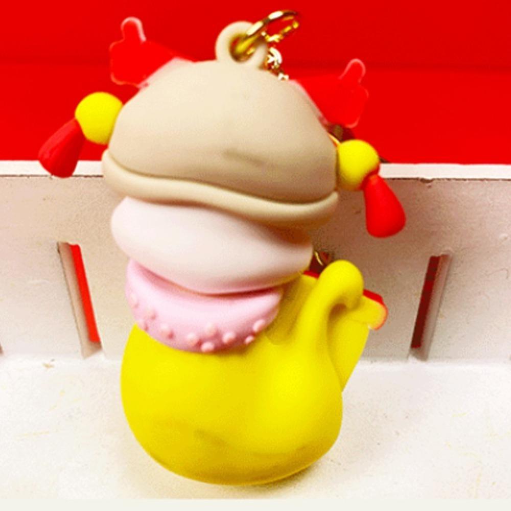 Blessing New Year Key Ring Lucky Cartoon Snake Pendant Fashion Snake Year Keychain Spring Festival