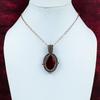 Red Fire Labradorite Pendant Copper Wire Wrapped Pendant Handmade Pendant Labradorite Jewelry Gemstone Pendant Copper Wire Jewelry For Gifts