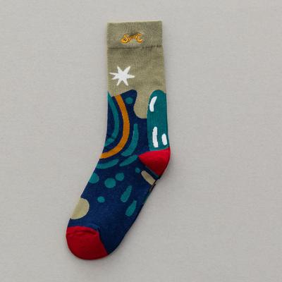 Mode Damen Socken Cartoon Print Kawaii Niedliche Socken Lässig Unisex Herren Damen Harajuku Streetwear Hip Hop Skateboard Crew Socke 4840