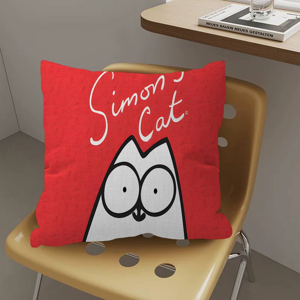 Poszewka na poduszkę S-Simons C-Cat Poszewka na poduszkę Kreskówka Prezent Dekoracja Sypialnia Dom Sofa Krzesło Siedzenie Poszewka