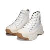 MLB Chunky High Top Lace Up Slip Resistant Durable Canvas Shoes Unisex Sneakers White 32SHU1111-50I
