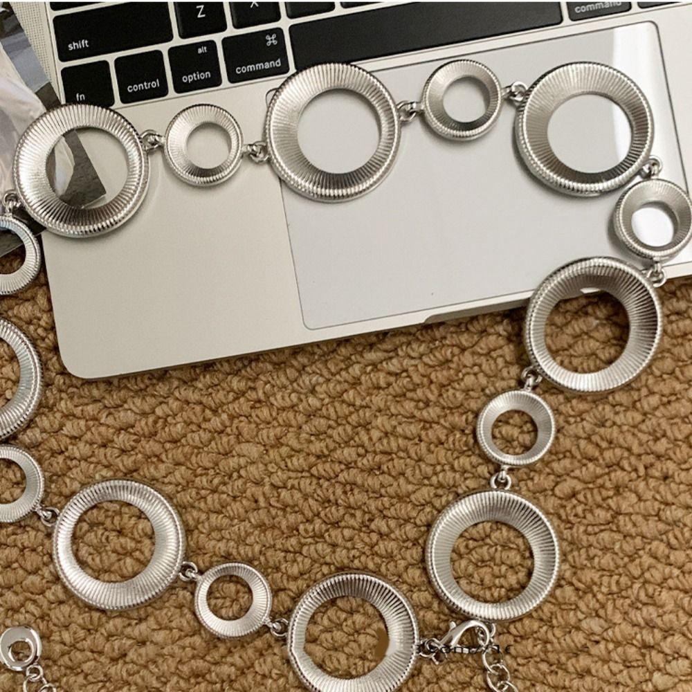 Body Chain Metal Circular Ring Waist Chain Belly Chain Dress Belt Chains  Women