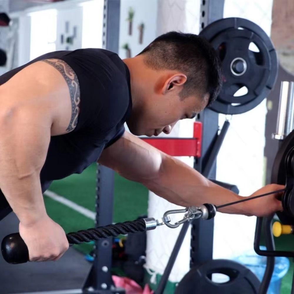 Triceps Gantry Pull Rope Single Handle Gym Equipment Pull Rope  Tricep Pull Rope Machine