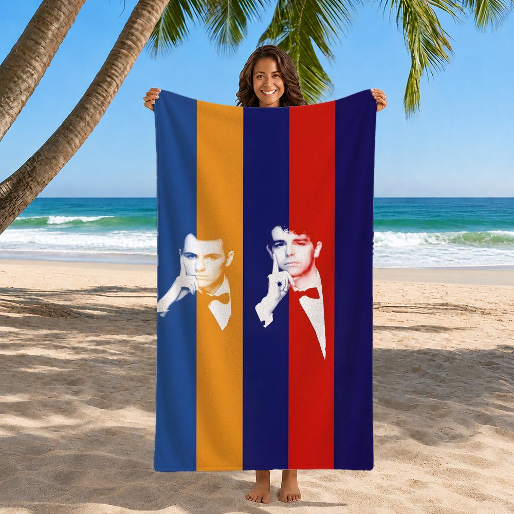 Band Pet Shop Boys Towel Beach Towel Quick Dry Sand Free Bath Towel for Summer Pool Travel Vacation