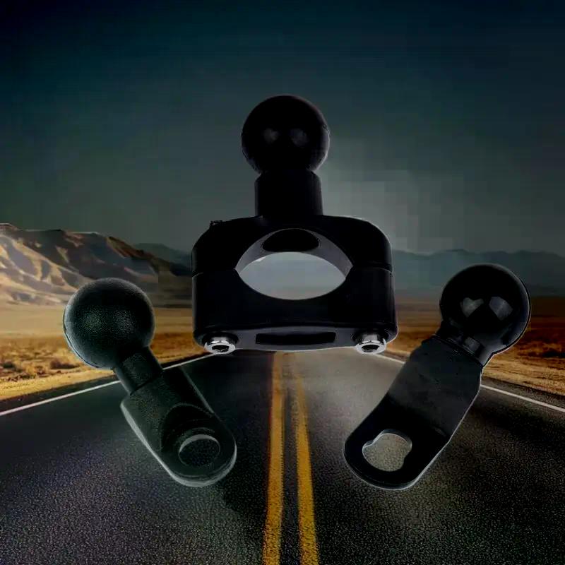1 Set 2.3cm Ball Clamp Bracket For Motorbike Phone Holder PJ10/PJ13/PJ18 Motorcycle Handlebar Mount Base Kit Accessories