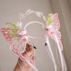 Kawaii Big Butterfly Wing Hairpins Sweet Flower Headband  Festival Performance