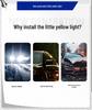 Ear Style LED Grille Light: Small Yellow Light for SUV/Pickup Off-Road Vehicles